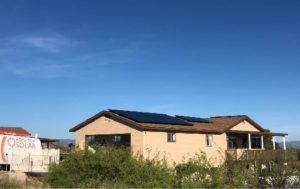 Residential solar install example