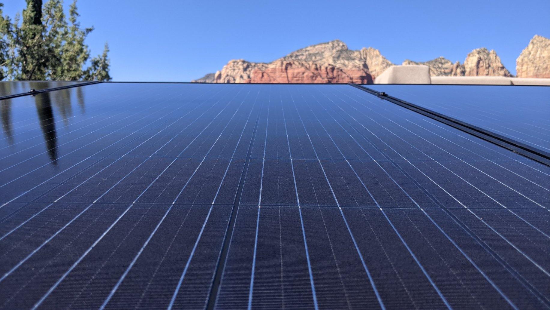 Rooftop solar installation