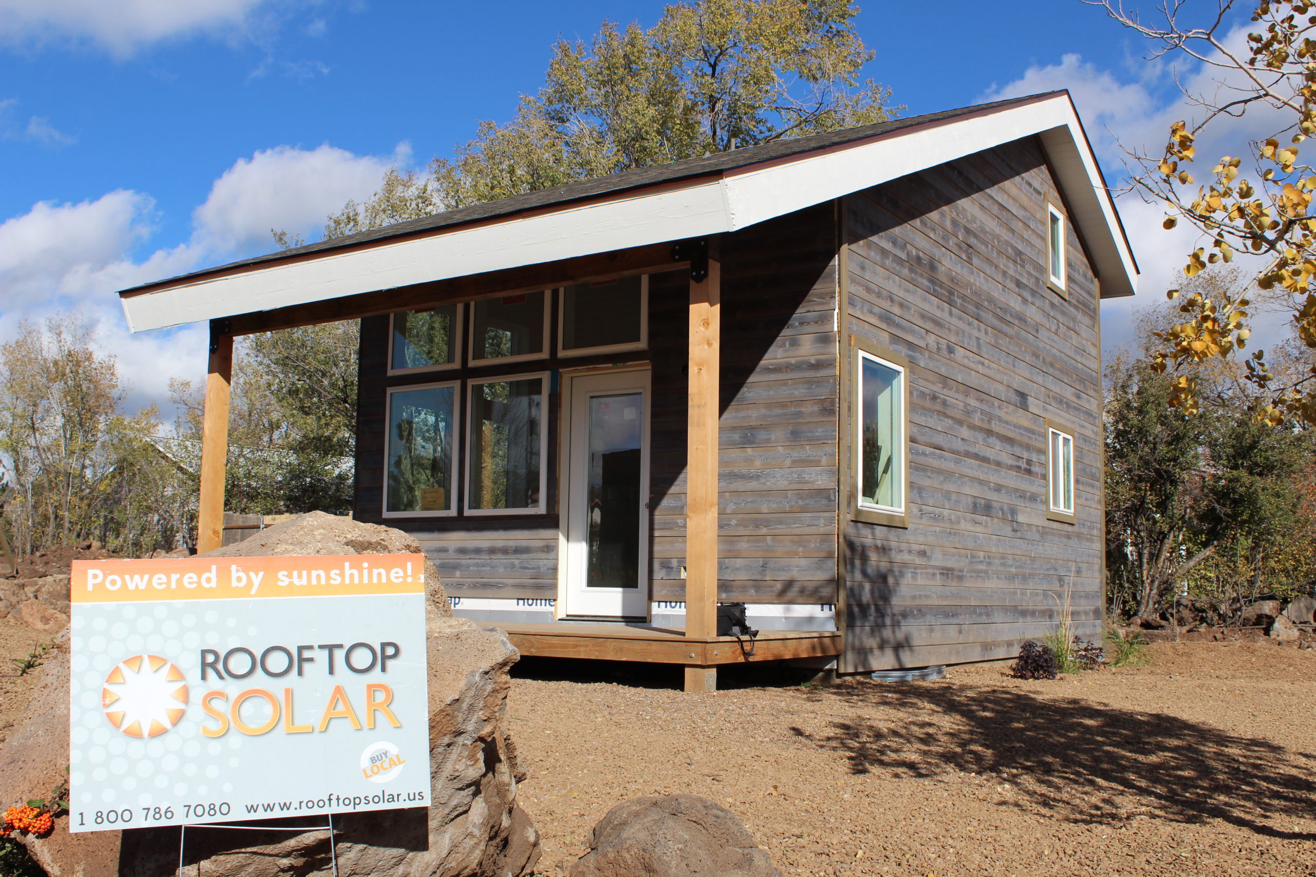 Habitat for Humanity Rooftop Solar partnership sign