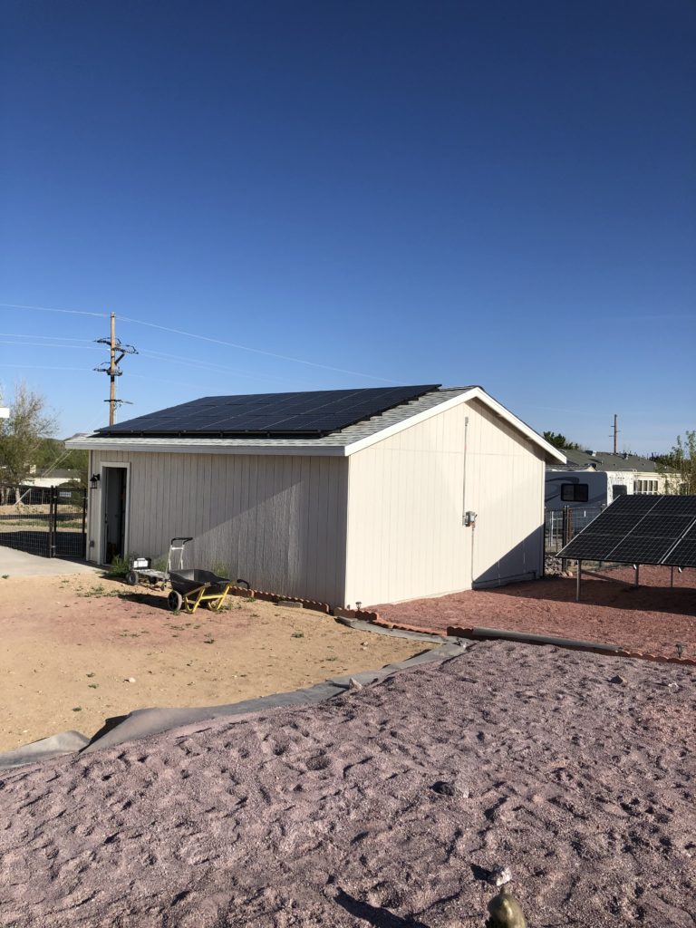 Solar system in Chino Valley, Arizona, consisting of REC 290-watt solar panels.