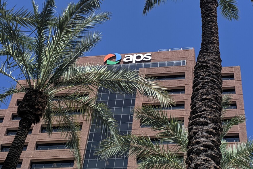 Arizona Public Service (APS) utility facility building supporting grid operations and wildfire-related power shutoff coordination in Northern Arizona.
