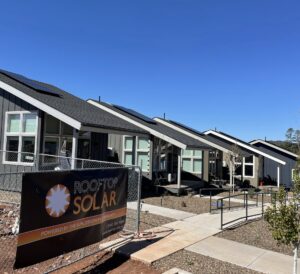 Rooftop Solar installing solar panels on Habitat for Humanity homes at Timber Sky in Flagstaff Arizona